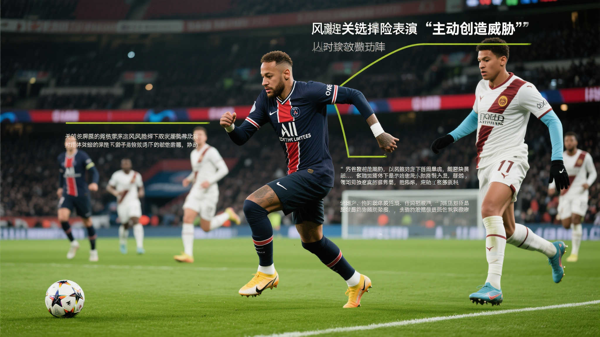 维尼修斯执着彩虹过人再度受挫，无奈撞上对手